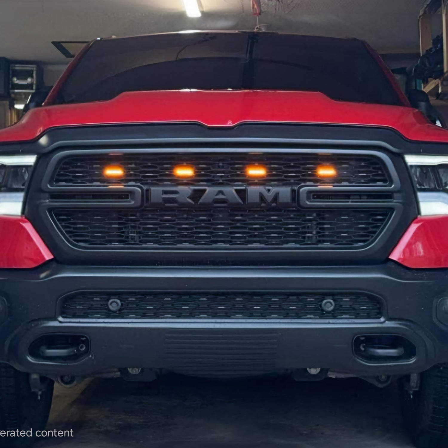 Universal LED Front Grille Lights for Trucks – Amber or White, Easy Install