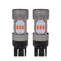 7443 7444 Red Brake light Bulbs, Turn Signal LED W/ Built in Resistors No Hyper Flash (PAIR)