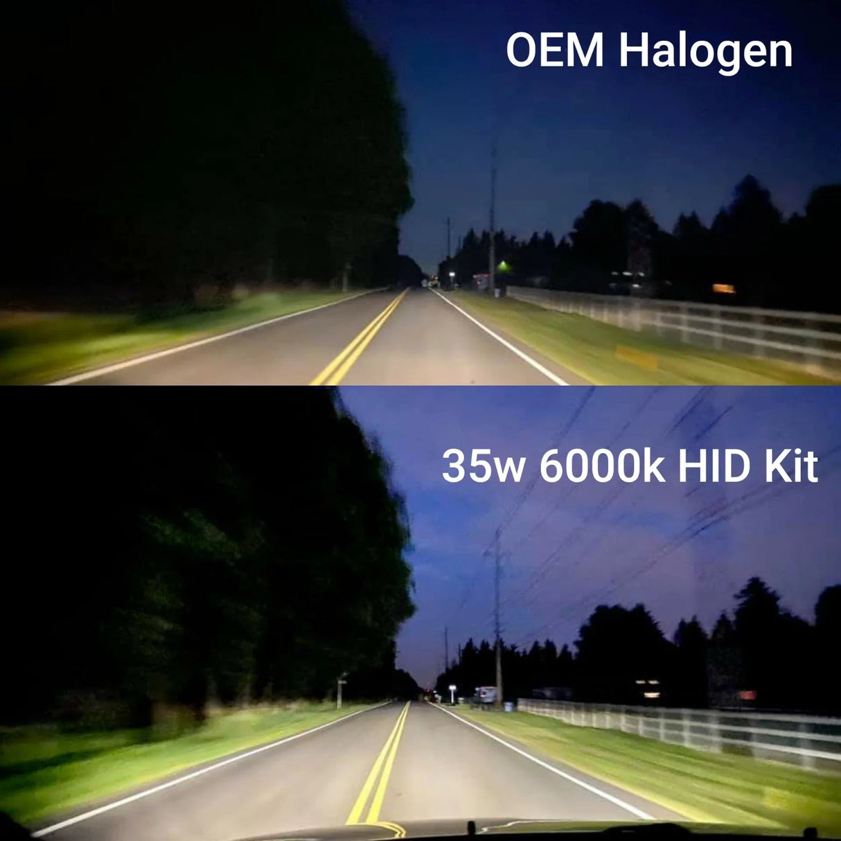 H11 HID Canbus Kit, 35W Error and Flicker Free (PAIR)