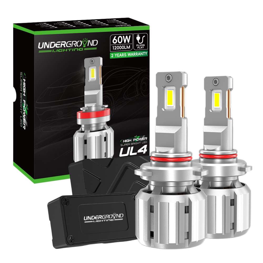 HB3 9005 LED bulb | 9005 60W 12000LM Canbus LED Headlight Kit (PAIR)