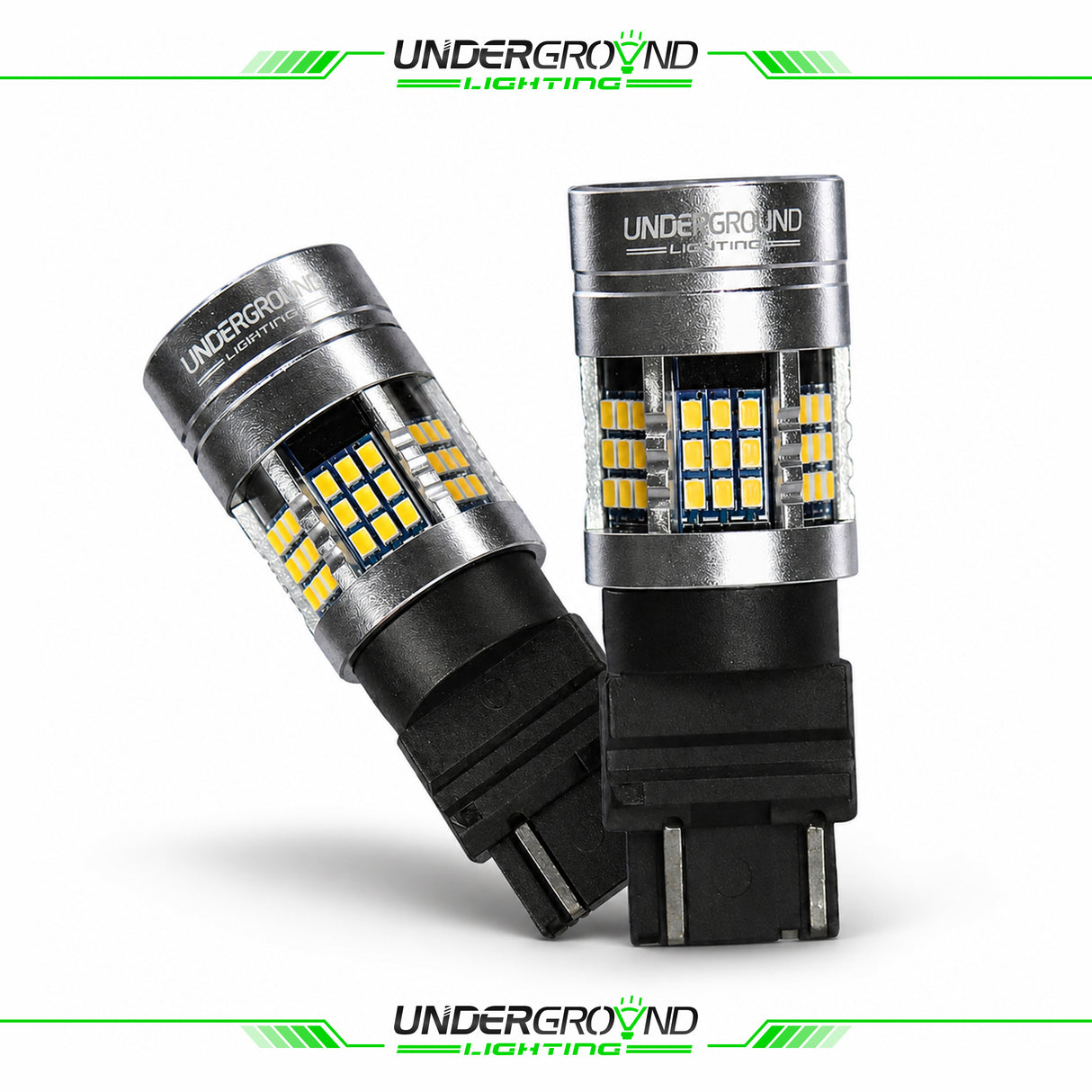 2020–2023 Ford F-150 LED Front Turn Signal Replacement Bulbs | 4257 Amber, Built-in Resistor, No Hyperflash | 300% Brighter 1200LM (PAIR)