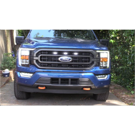 Universal LED Front Grille Lights for Trucks – Amber or White, Easy Install