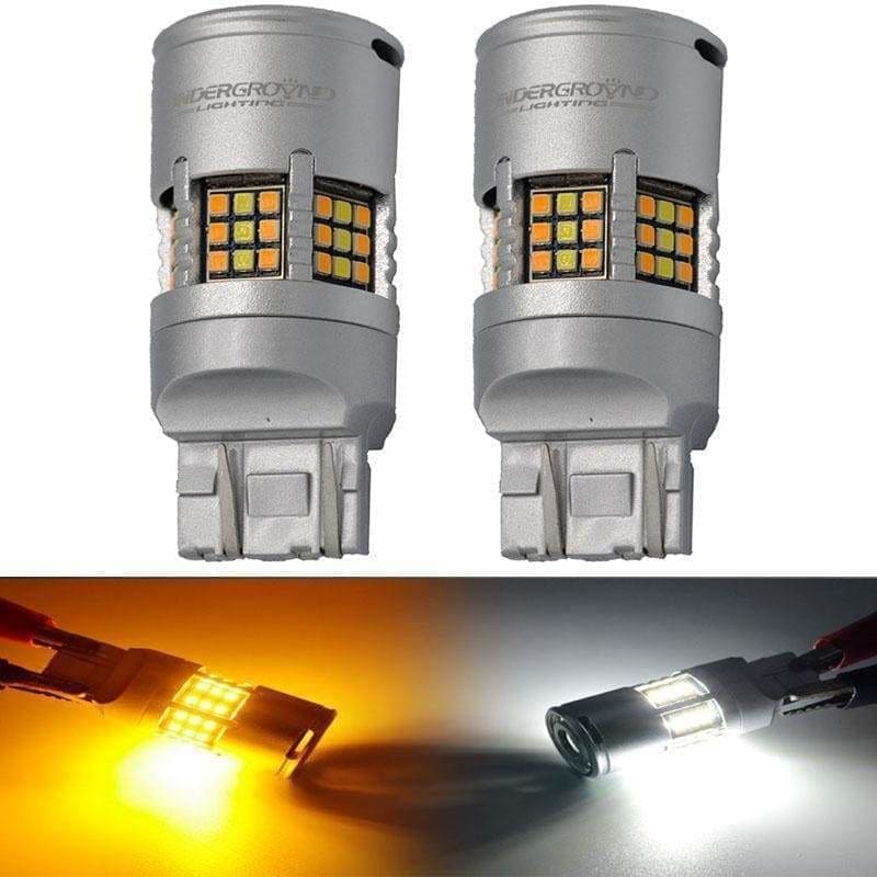 2014-2021 GMC Sierra LED Front Turn Signal Bulbs W/ Built in Resistor No hyperflash (PAIR) Amber White