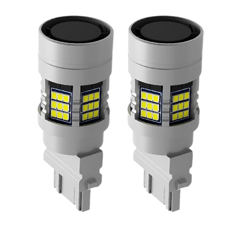 4257 WT21 White LED Reverse Backup Canbus Bulbs W/ Built in Resistors No Error Codes (PAIR)