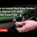 2021-24 Ford F150 Red Rear Brake/ Turn Signal LED Bulb W/ Built in Resistor No hyperflash (PAIR)