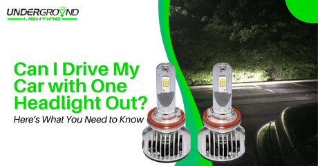 Can I drive my car with one headlight out?