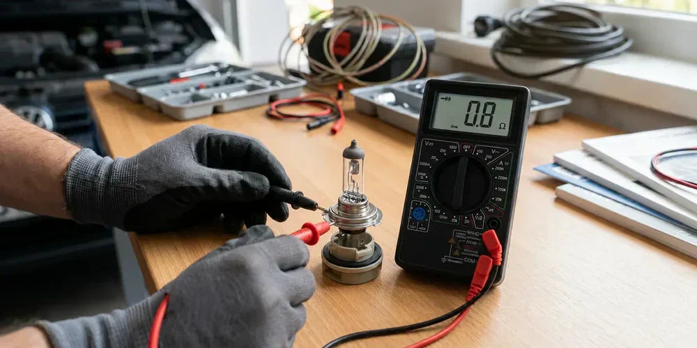 How to Test a Headlight Bulb with a Multimeter
