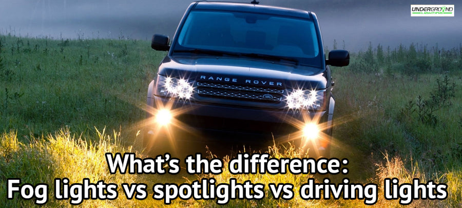 Fog lights vs spotlights vs driving lights