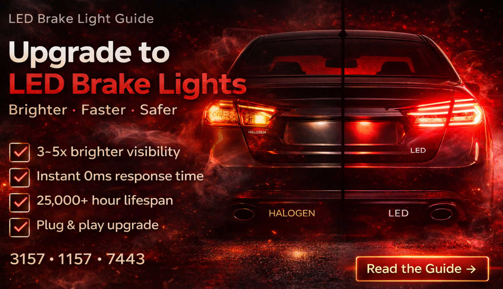 Choosing the Right LED Brake Light Bulb — Size, Compatibility & Best Options banner image