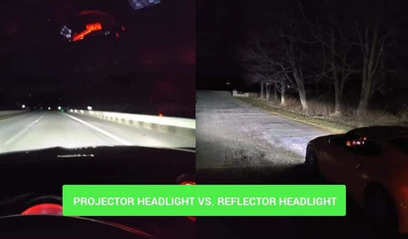 What is a projector headlight vs. reflector headlight?
