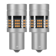 1156 Amber Turn Signal LED W/ Built in Resistors No Hyper Flash (PAIR) - LEDS