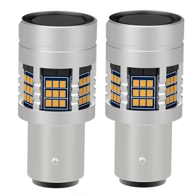 1157 Amber Turn Signal LED W/ Built in Resistors No Hyperflash (PAIR)