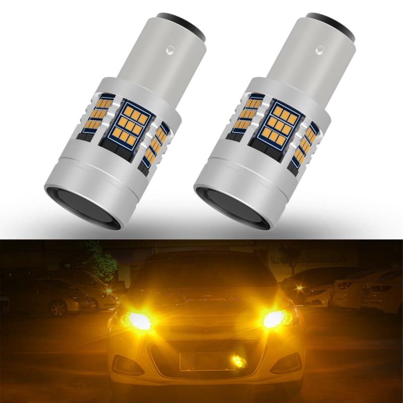 1157 Amber Turn Signal LED W/ Built in Resistors No Hyperflash (PAIR)