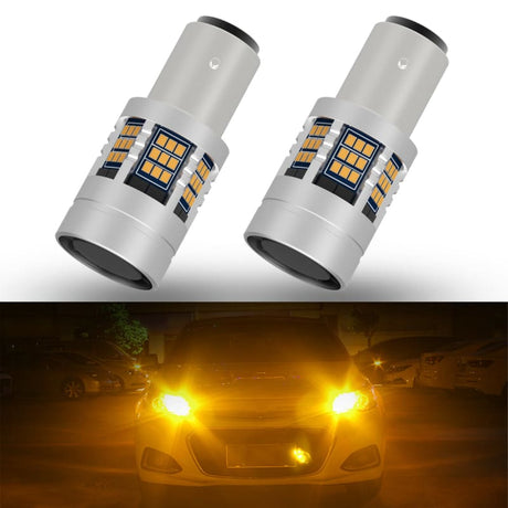 1157 Amber Turn Signal LED W/ Built in Resistors No Hyperflash (PAIR)