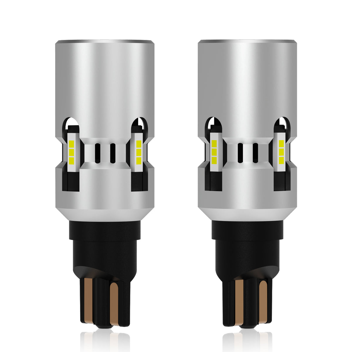 360-degree Error Free 12-SMD-5050 T10 921 W5W LED Bulbs w/ Built-in Load Resistors (2 Pieces)
