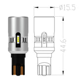 360-degree Error Free 12-SMD-5050 T10 921 W5W LED Bulbs w/ Built-in Load Resistors (2 Pieces)
