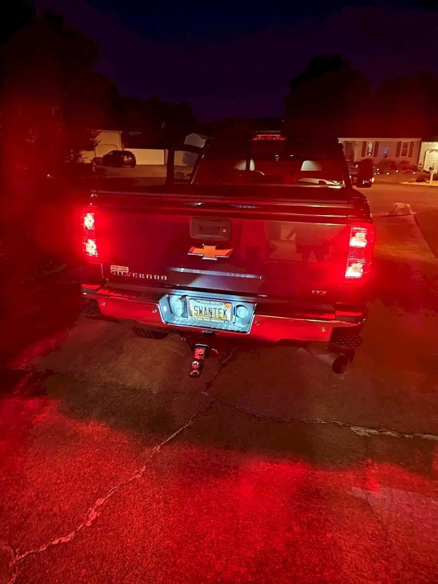 7443/7444 Red Brake Light Bulbs, Turn Signal LED W/Built-in Resistors No Hyper Flash (PAIR)