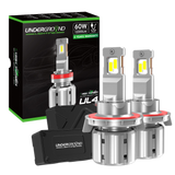 H13 LED Headlight Kit, 60W 1200LM Plug and Play (PAIR)