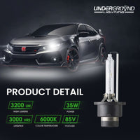 D2S HID Headlight Replacement Bulbs for 2006-2008 LEXUS RX400h (PAIR)
