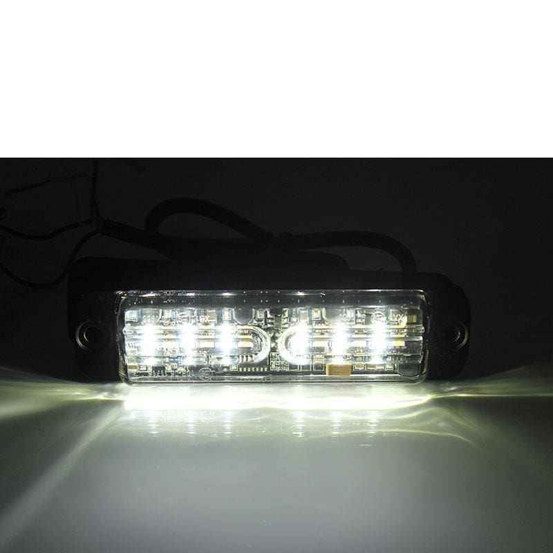 Dual Color Surface Mount Strobe Light - 12 LEDs Amber