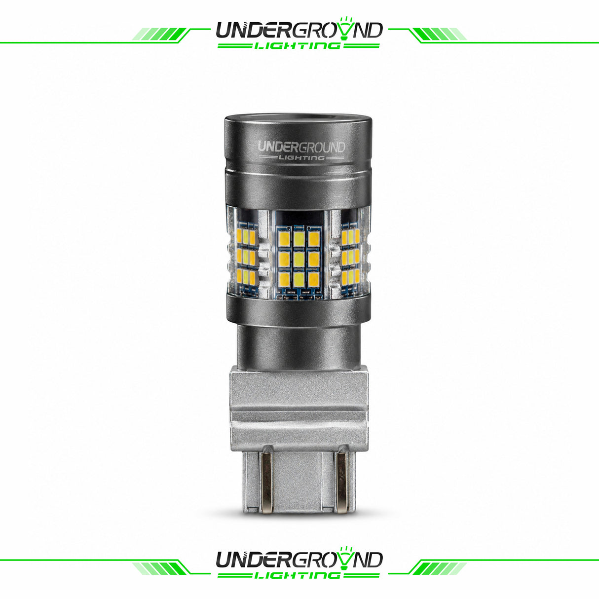 LED light bulb with 'Underground Lighting' branding on a white background
