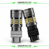 Two car light bulbs with 'Underground Lighting' branding on a white background.