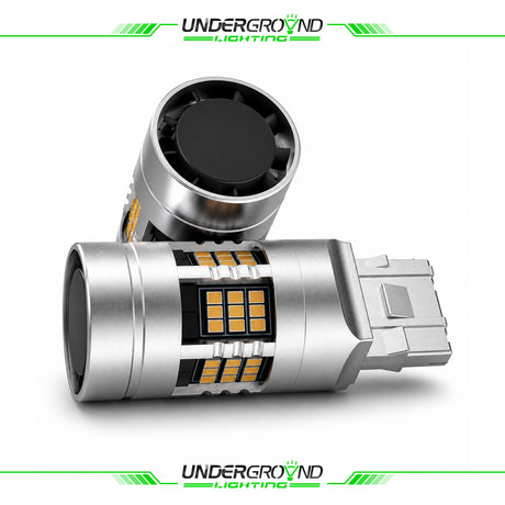 Two Front Turn Signal  light bulbs with 'Underground Lighting' branding on a white background