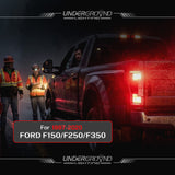 1997–2020 Ford F-150 / F-250 / F-350 LED Rear Turn Signal & Brake Replacement Bulbs for 3X Rear Visibility | 300% Brighter 1600LM (PAIR) | 3157 Red, Built-in Resistor, No Hyperflash
