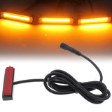 Universal LED Front Grille Lights for Trucks – Amber or White, Easy Install

