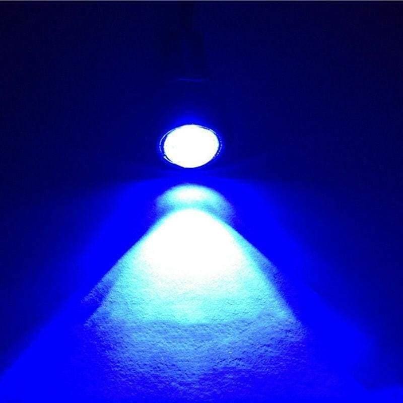 10W Universal LED Puddle Lights - 18mm (Pair) Blue