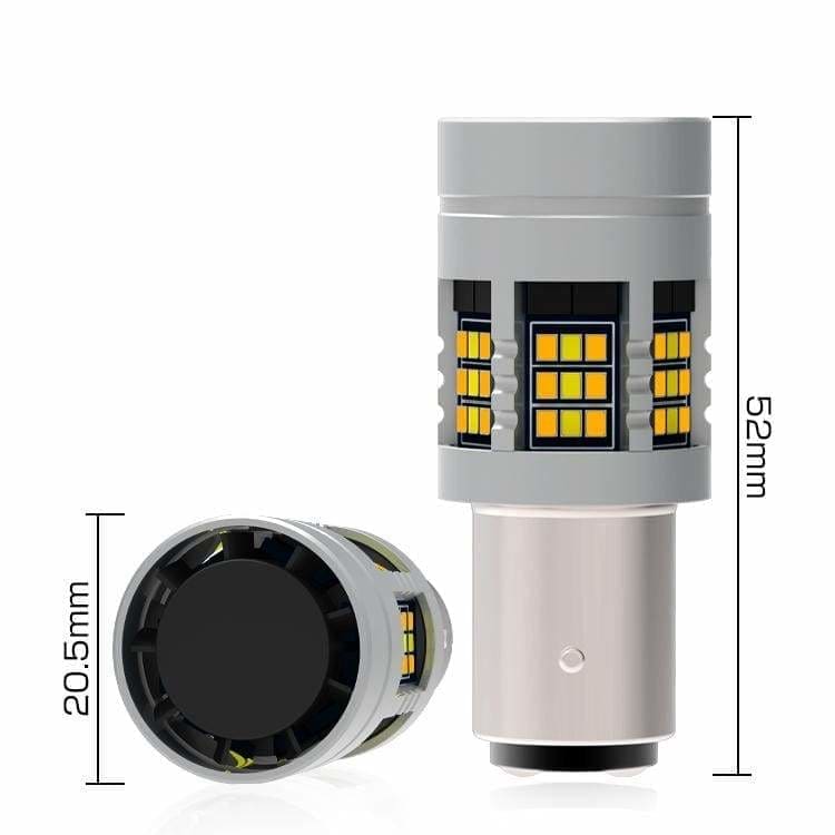 1157 Switchback W/ Built in Resistors Dual Color LED Turn Signal Light Bulbs White/Amber No hyperflash (PAIR)