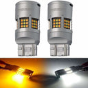 2014-2021 GMC Sierra LED Front Turn Signal Bulbs W/ Built in Resistor No hyperflash (PAIR) LEDS Underground Lighting White and Amber 
