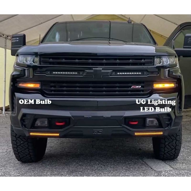 2014-2022 Chevrolet Silverado LED Front Turn Signal Bulbs W/ Built in Resistor No hyperflash (PAIR)