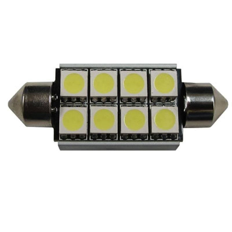 211 42mm 8 SMD Canbus Error Free Festoon Style LED Bulbs LEDS Underground Lighting 