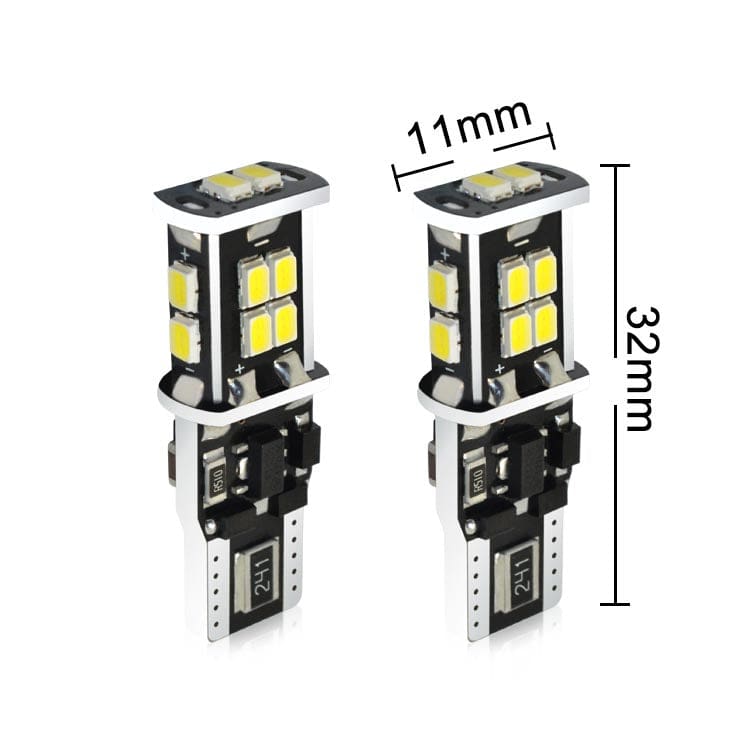 360-degree Error Free 13-SMD-5050 T10 921 W5W LED Bulbs w/ Built-in Load Resistors (2 Pieces)