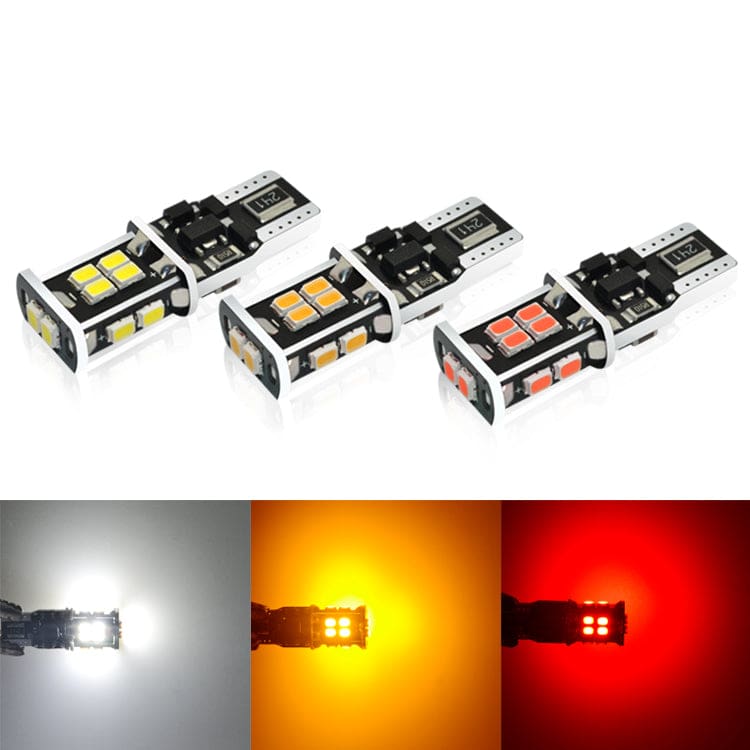 360-degree Error Free 13-SMD-5050 T10 921 W5W LED Bulbs w/ Built-in Load Resistors (2 Pieces)