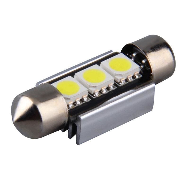 6418 38mm 3 SMD Festoon Style Canbus Error Free LED Bulbs LEDS Underground Lighting 