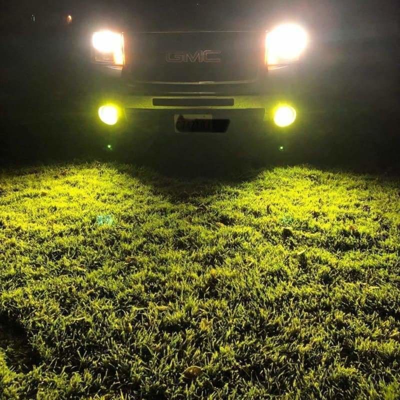 H10 9145 9140 Yellow LED Fog Light Bulbs for Cars Trucks, 3200LM (2 Pieces)