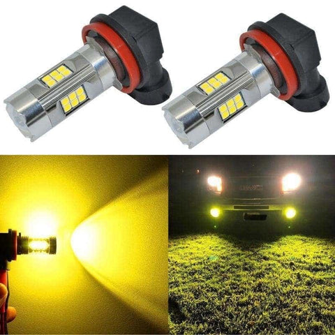 H11 yellow led fog shop light bulb