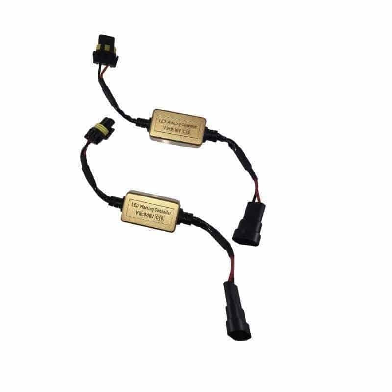 H8 H9 H11 H16 LED Headlight Fog Light Plug & Play Anti Flicker Resistor Canceler Decoder (2 Pieces) Load Resistors Underground Lighting 