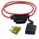 Inline Fuse Holder, 16 AWG Gauge Copper Wire Car Auto Blade Fuse Waterproof with 15 AMP Fuse