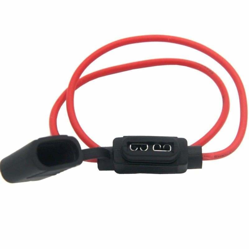 Inline Fuse Holder, 16 AWG Gauge Copper Wire Car Auto Blade Fuse Waterproof with 15 AMP Fuse