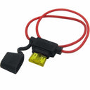 Inline Fuse Holder, 16 AWG Gauge Copper Wire Car Auto Blade Fuse Waterproof with 15 AMP Fuse