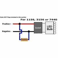 LED Load Resistors 50W 6 Ohm for LED Turn Signal Lights (Fix Hyper Flash, Warning Canceler) (2 Pieces)