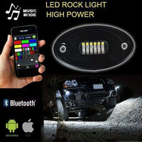 Multicolor RGBW Rock Lights with Bluetooth Phone Control