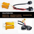 PNP LED Load Resistors 50W 6 OHM for LEDs (Fix Hyper Flash, error codes, Warning Canceler) (2 Pieces) H13