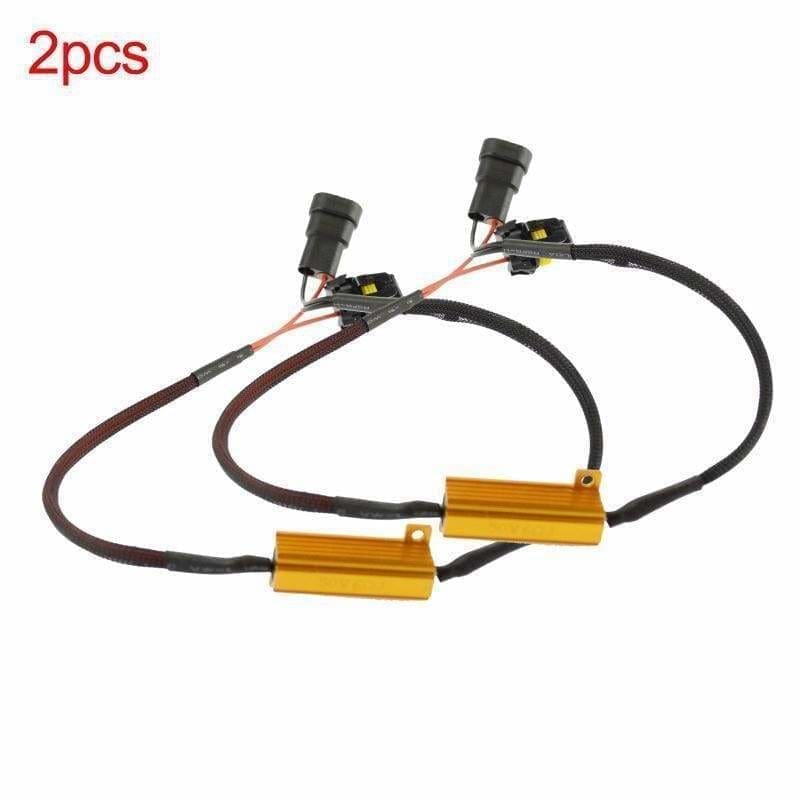 PNP LED Load Resistors 50W 6 OHM for LEDs (Fix Hyper Flash, error codes, Warning Canceler) (2 Pieces)