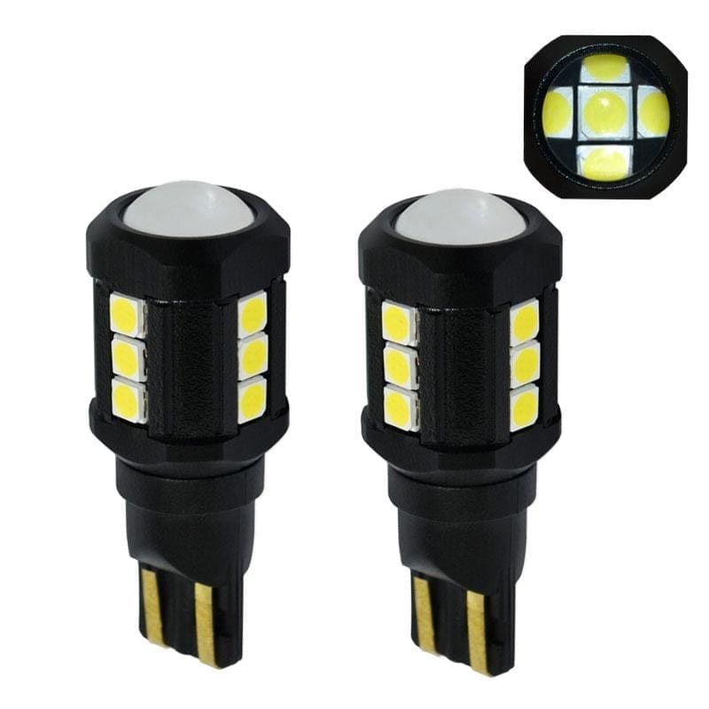 T15 921 Canbus Projector LED Reverse Light Bulbs, Extremely Bright White High-Power (PAIR) LEDS Underground Lighting 